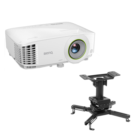 BenQ EH600 Full HD Smart DLP Business Projector, Bundle with H&A Ceiling Mount