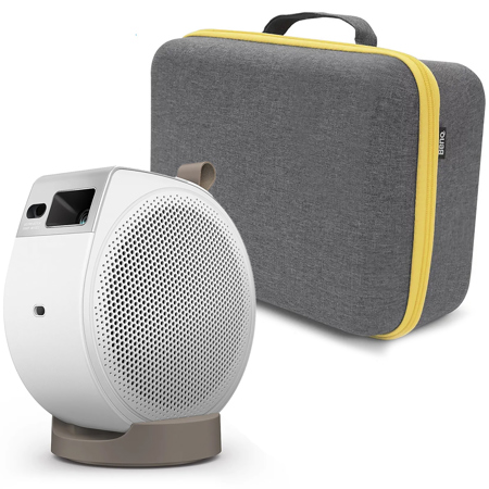 BenQ GV32 Full HD HDR LED DLP Smart Ceiling Projector, White, Bundle with Carry Case