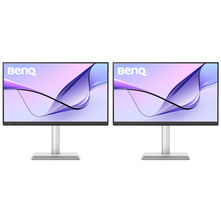 BenQ MA270S 27" 16:9 5K IPS LED HDR Nano Gloss Monitor for MacBook, Gray, 2-Pack