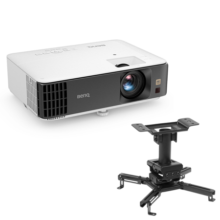 BenQ TK700 4K Ultra HD HDR DLP Gaming Projector, Bundle with H&A Ceiling Mount