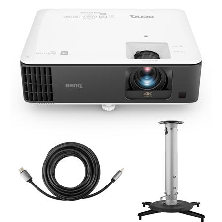 BenQ TK700STi 4K UHD HDR Short-Throw DLP Gaming Projector w/Ceiling Mount, Cable