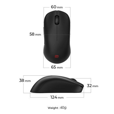 BenQ ZOWIE U2 Wireless Gaming Mouse, Black