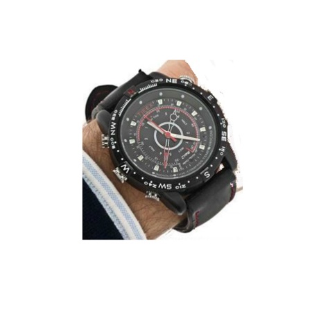 Brickhouse Security HD Waterproof Spy Watch, Silver