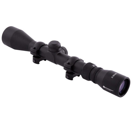 Bresser 3-9x40 Hunter Series Riflescope, Matte Black with Rings, 1" Tube
