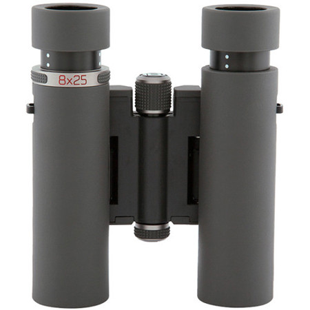 Bresser 8x25 Montana DK Roof Prism Binocular, 6.8 Degree Angle of View, Gray