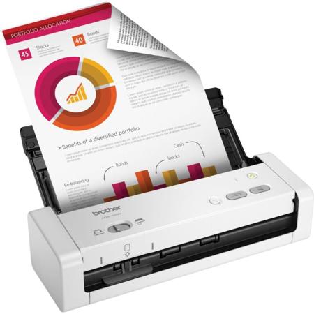 Brother ADS-1200 Portable Duplex Compact Color Scanner, 25 ppm, 600x600 dpi