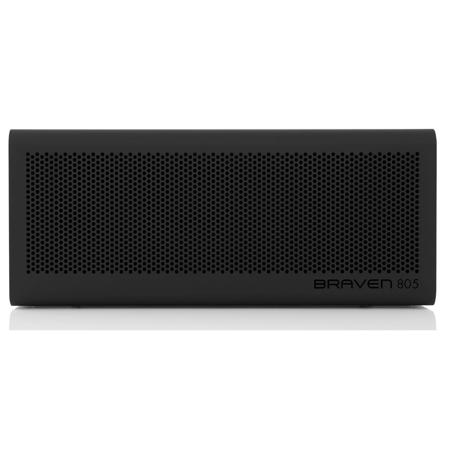 Braven 805 Wireless Bluetooth Speaker with Built-in Mic, Single, Black/Black