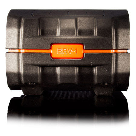 Braven BRV-1 Portable Wireless Speaker - Black with Orange Relief & Gray Grill
