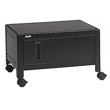Bretford Large Printer Cabinet Cart with 2" Caters, Black