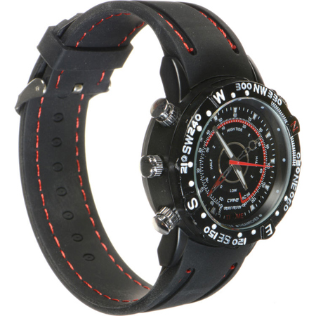 Brickhouse Security 1.3MP HD Waterproof Spy Watch, Black