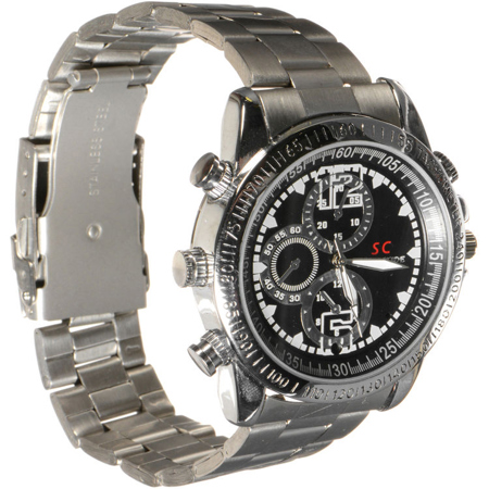 Brickhouse Security 1.3MP HD Waterproof Spy Watch, Silver