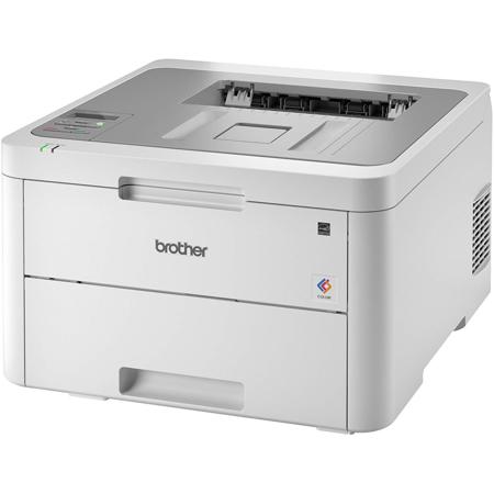 Brother HL-L3210CW Compact Wireless Digital Color Laser Printer, 19ppm Black/Color, 2400x600 dpi, 250 Sheet Standard Input Tray