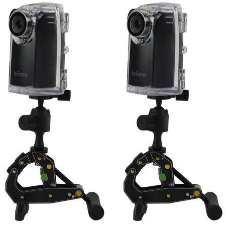 Brinno 2 Pack BCC200 Time Lapse Construction Camera - Bundle with Takeaway Clamp