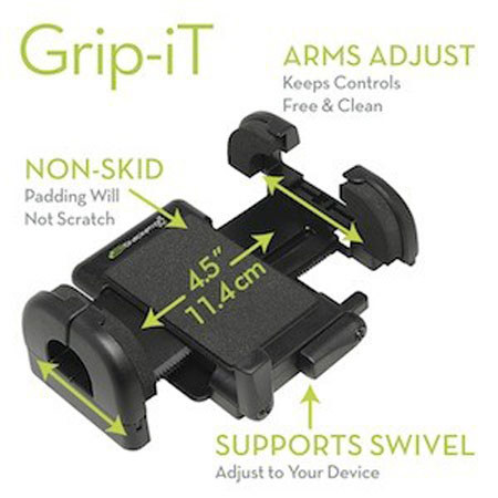 Brackerton Mobile GripiT Electronic Device Holder, Rotating Vent Mount