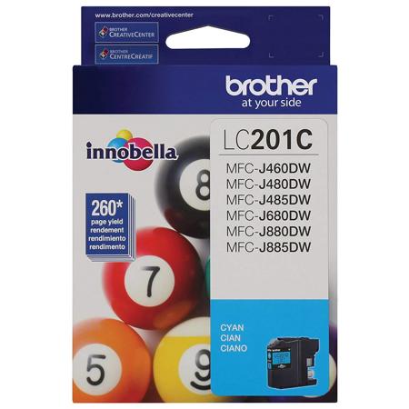 Brother LC201 Innobella Standard-Yield Ink Cartridge, 260 Pages Yield, Cyan