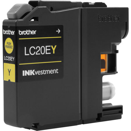 Brother LC20E INKvestment Super High-Yield Ink Cartridge, 1200 Pages, Yellow