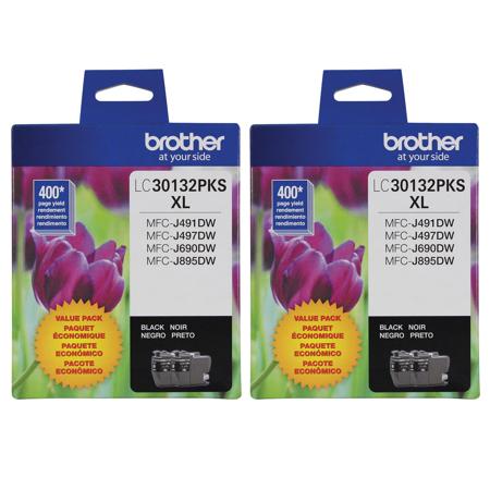 Brother 2 Pack LC3013 High Yield Ink Cartridge, Up to 400 Pages, Black, 2-Pack