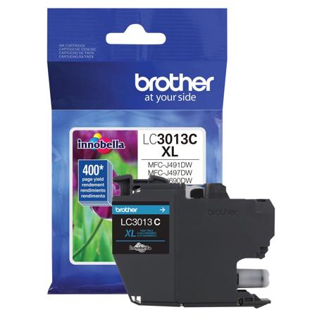 Brother LC3013 High Yield Ink Cartridge, Up To 400 Pages, Cyan