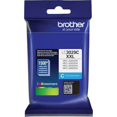 Brother LC3029 XXL INKvestment Super High-Yield Cyan Ink Cartridge