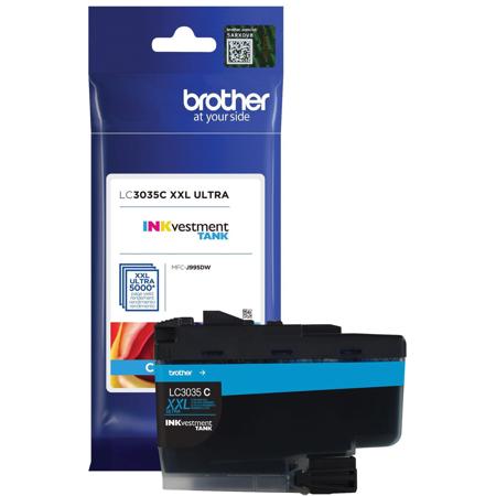 Brother LC3035 Ultra High Yield INKvestment Tank Ink Cartridge, Cyan