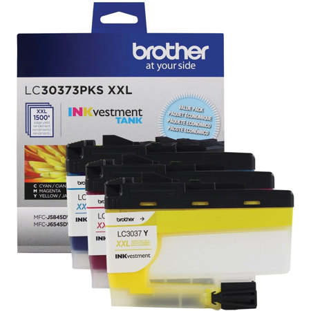Brother LC3037 Super High Yield INKvestment Tank Ink Cartridge, C/M/Y