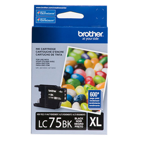 Brother LC75BK Innobella High Yield (XL Series) Black Ink Cartridge