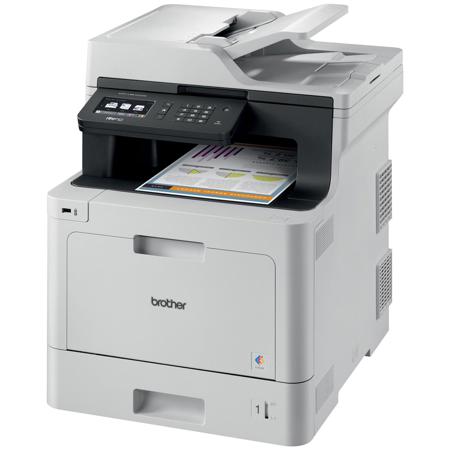 Brother MFC-L8610CDW All-in-One Color Laser Printer, 33ppm, 2400x600 dpi, 250 Sheet Paper Capacity, Automatic Duplex - Print, Scan, Copy, Fax