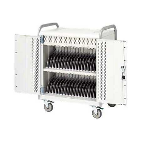 Bretford 36 Unit Tablet Storage and Charging Cart with 5" Swivel Locking Casters