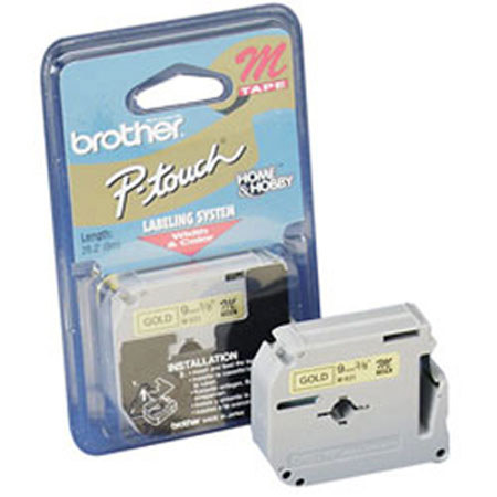 Brother 0.47" Red On White Non-Laminated Tape, 26.2 ft