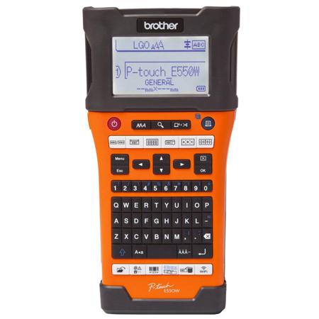 Brother P-Touch EDGE PT-E550W Electronic Thermal Transfer Label Maker Tool with Auto Cutter and Computer Connectivity, 180x360dpi, 30mm/sec Speed