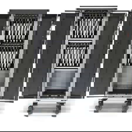 Bretford EVER Cart with 2x MiX Module & 30x USB Ports for Up to 30 Devices