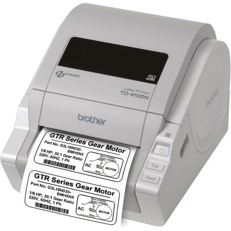 Brother TD-4100N Desktop Network Barcode and Label Printer