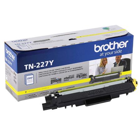 Brother TN227 High-Yield Toner Cartridge, 2300 Pages Yield, Yellow
