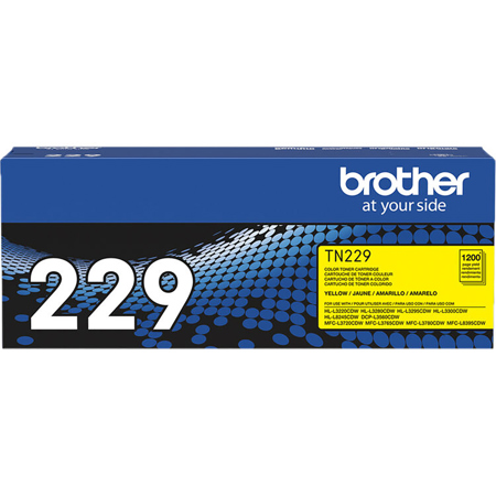 Brother TN229 Toner Cartridge for HL/MFCL Series Printers Standard Capacity Yellow