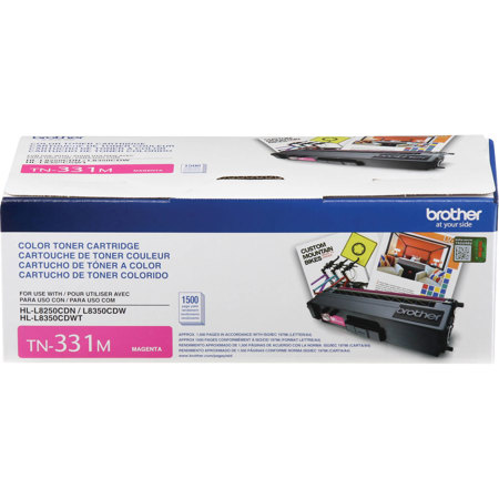 Brother TN331 Standard Yield Toner Cartridge, Up to 1500 Pages, Magenta