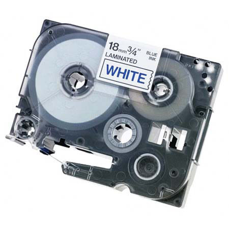 Brother TZ243 3/4in x 26.2 Ft Blue on White for P-Touch
