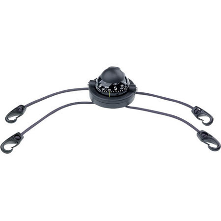 Brunton Watersports Rally Black Compass with Kayak Straps