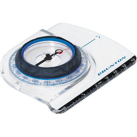 Brunton O.S.S. 20B Baseplate Compass, Tool-Free Declination System