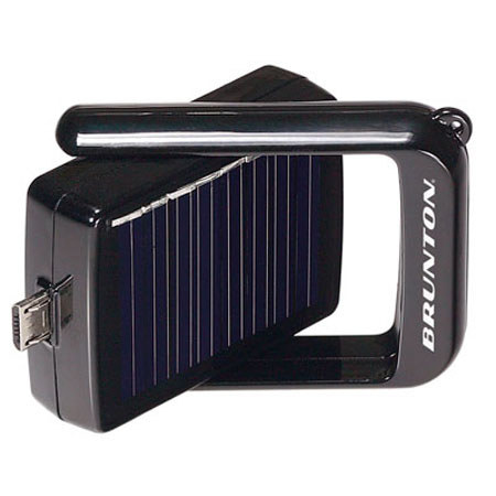 Brunton Bump Power Pack, 550mAh Rechargeable Battery with Solar Panel, USB