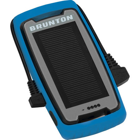 Brunton Freedom 2200mAh Battery Hybrid Recharging, Conventional and Solar, Blue