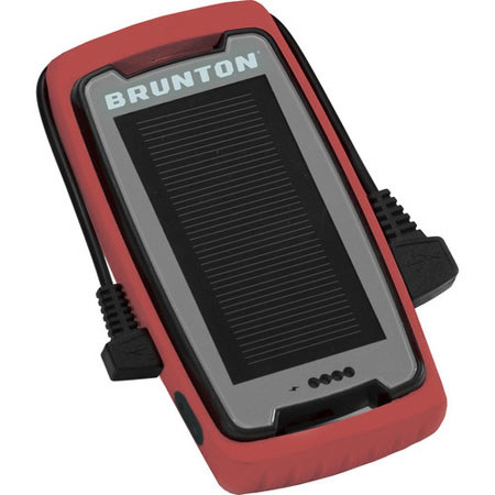 Brunton Freedom Solar Panel and 2200 mAh Battery, Vibram Sole, Red