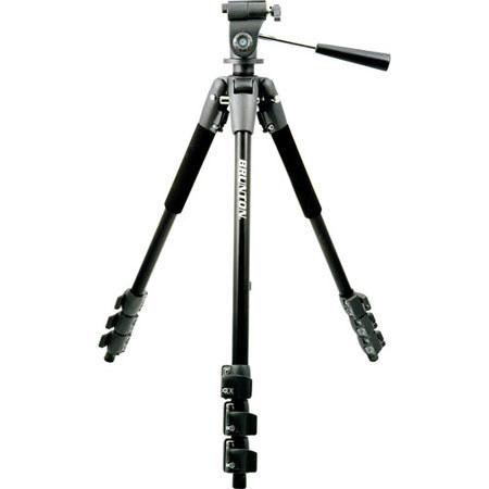 Brunton 4-section Aluminum Tripod with Pan Head - Black