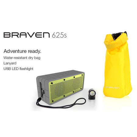 Braven 625s Wireless Speaker/Speakerphone/Charger, Summit Green