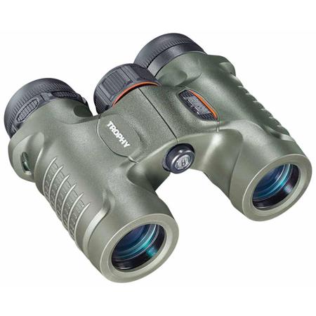 Bushnell 10x28 Trophy Roof Prism Binocular, 5.7 Degree Angle of View, Green