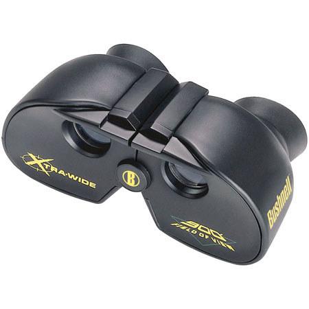 Bushnell 4 x 21 Xtra-Wide View, Compact & Focus Free, Weather Resistant Porro Prism Binocular with 17.3 Degree Angle of View, U.S.A.