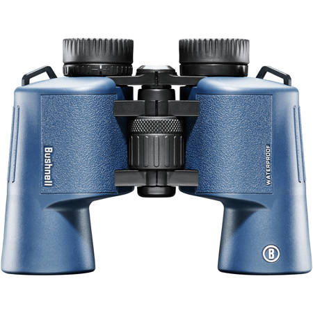 Bushnell 12x42 H2O Waterproof Porro Prism Binocular, 5.1 Degree AoV, Dark Blue
