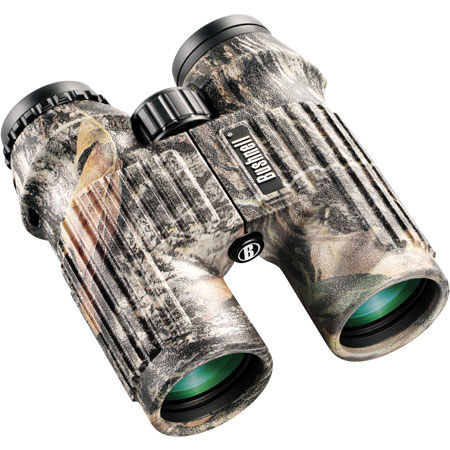 Bushnell 10x42 Legend Series, Waterproof Roof Prism Binocular with 6.0 Degree Angle of View, Mossy Oak Camouflage, U.S.A.