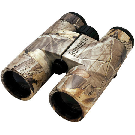 Bushnell 10x42 Trophy Series, Waterproof Roof Prism Binocular with 5.8 Degree Angle of View, Mossy Oak Camouflage, U.S.A.