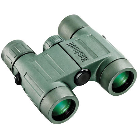 Bushnell 8x27 Trophy Series, Water Proof Roof Prism Binocular with 7.0 Degree Angle of View, Dark Green, U.S.A.