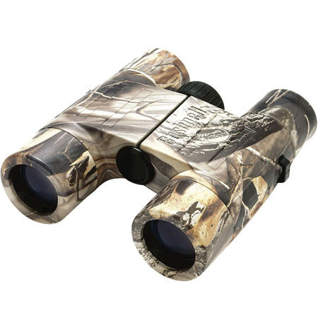 Bushnell 8x27 Trophy Series, Water Proof Roof Prism Binocular with 7.0 Degree Angle of View, Mossy Oak Camouflage, U.S.A.